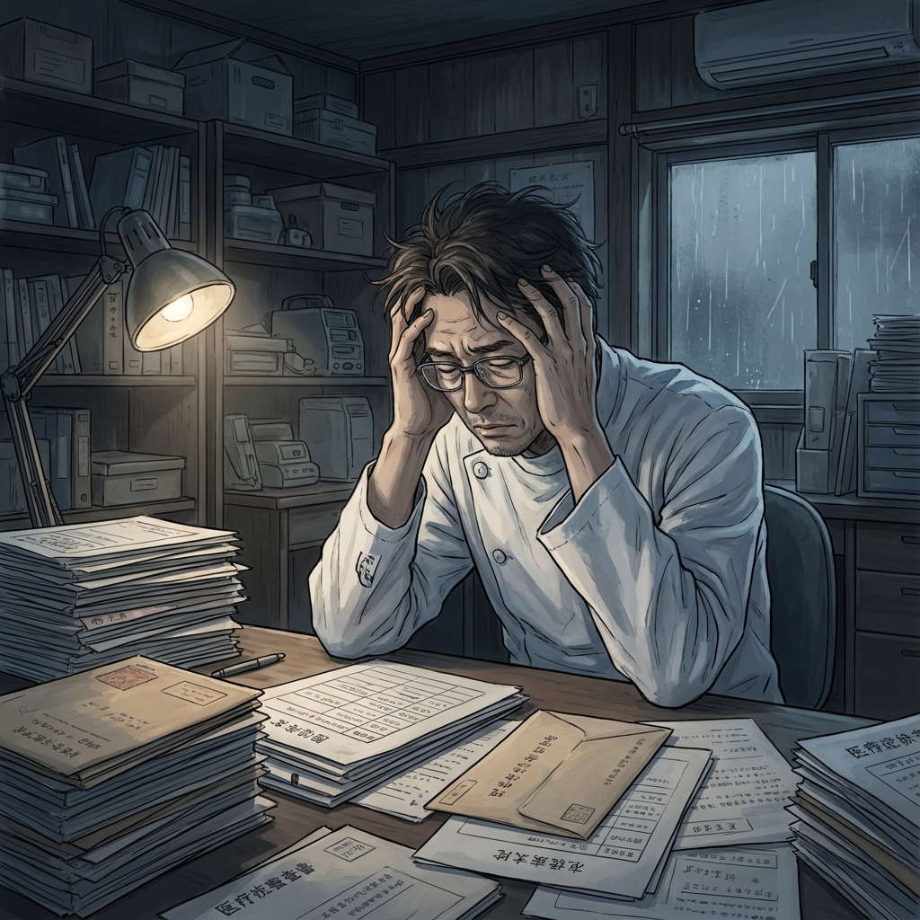 導入前: 残業まみれ、疲弊する院長